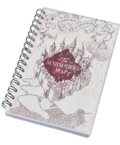 Warner Bros Marauders Map Spiral Notebook