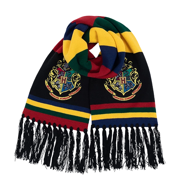 Warner Bros Embroidered Hogwarts Scarf 3 Warner Bros Embroidered Hogwarts Scarf