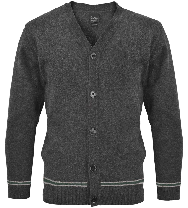 Warner Bros Best Sellers Slytherin V-Neck School Cardigan 3 Warner Bros Best Sellers Slytherin V-Neck School Cardigan