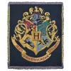 Warner Bros Hogwarts Crest Woven Throw 2 Warner Bros Hogwarts Crest Woven Throw