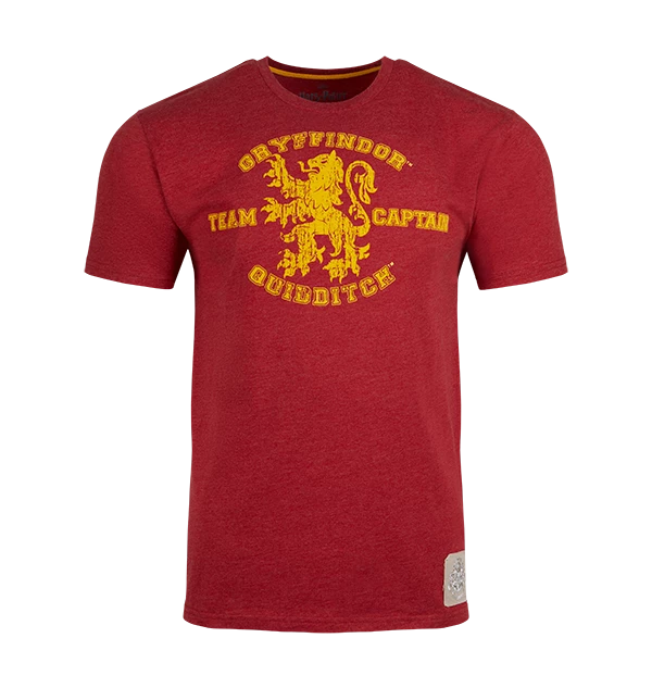 Warner Bros Gryffindor Quidditch Team Captain T-Shirt 3 Warner Bros Gryffindor Quidditch Team Captain T-Shirt