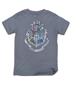 Warner Bros Kids Hogwarts Silver Crest T-Shirt
