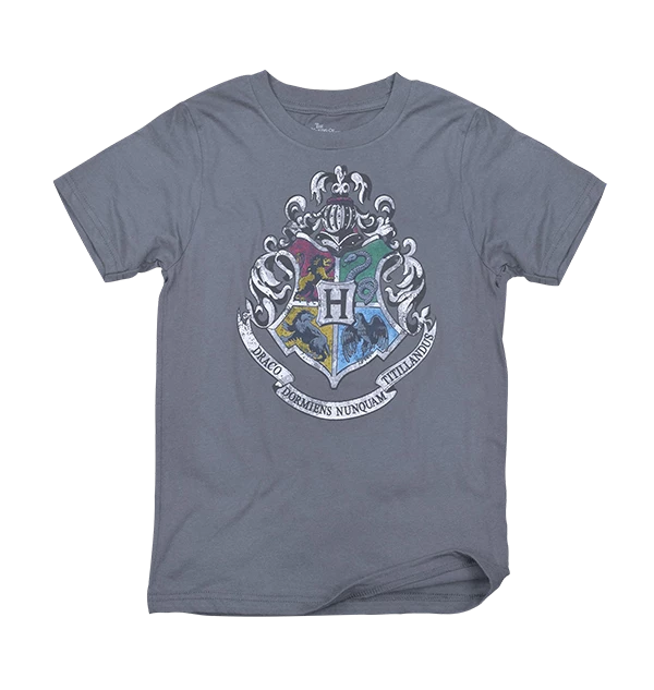 Warner Bros Kids Hogwarts Silver Crest T-Shirt 3 Warner Bros Kids Hogwarts Silver Crest T-Shirt