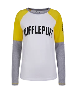 Warner Bros Best Sellers Hufflepuff Ladies Raglan Shirt