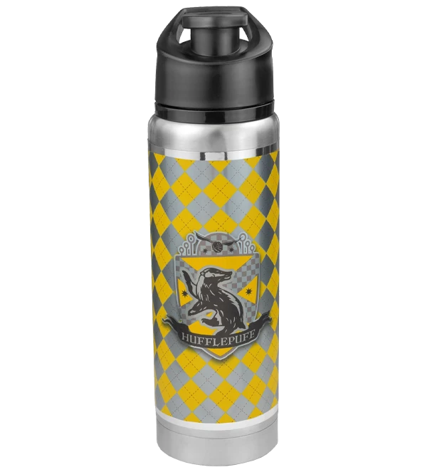 Warner Bros Hufflepuff Stainless Steel Flask 3 Warner Bros Hufflepuff Stainless Steel Flask