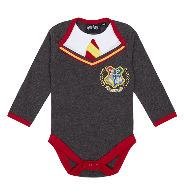 Warner Bros Best Sellers Hogwarts Long-Sleeved Baby Body Suit 3 Warner Bros Best Sellers Hogwarts Long-Sleeved Baby Body Suit
