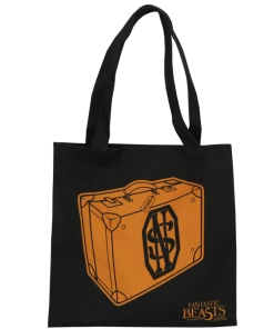 Warner Bros Best Sellers Fantastic Beasts Black Suitcase Tote Bag