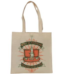 Warner Bros Cream Suitcase And Wand Tote Bag