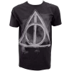 Warner Bros Best Sellers Deathly Hallows Smoky Charcoal T-Shirt