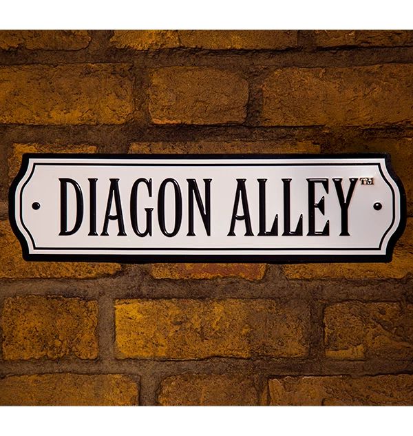 Warner Bros Diagon Alley Tin Street Sign 4 Warner Bros Diagon Alley Tin Street Sign