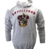Warner Bros Grey Gryffindor Crest Hooded Jumper