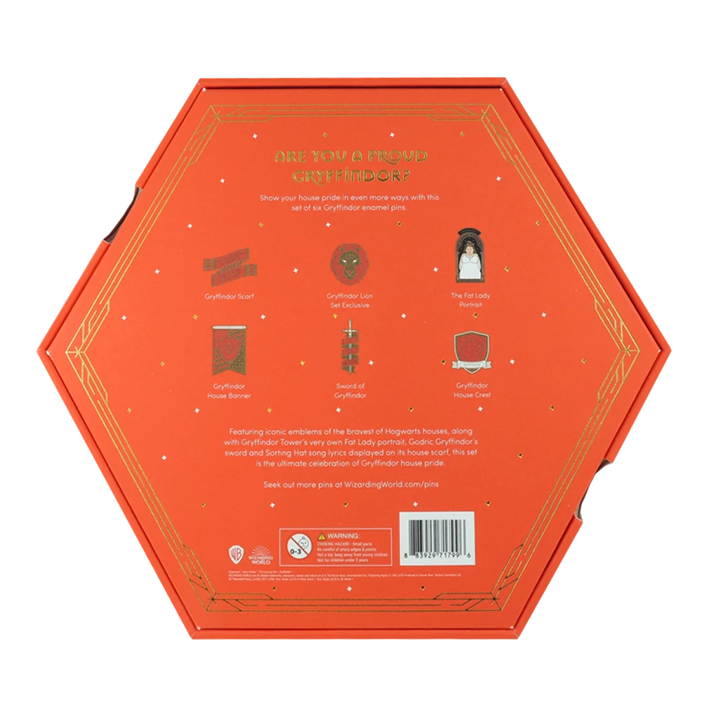 Warner Bros First Edition Gryffindor Enamel Pin Set 8 Warner Bros First Edition Gryffindor Enamel Pin Set