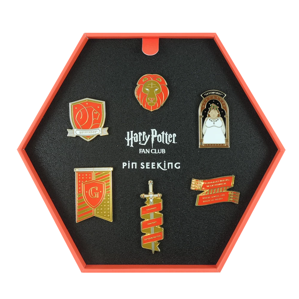 Warner Bros First Edition Gryffindor Enamel Pin Set 6 Warner Bros First Edition Gryffindor Enamel Pin Set
