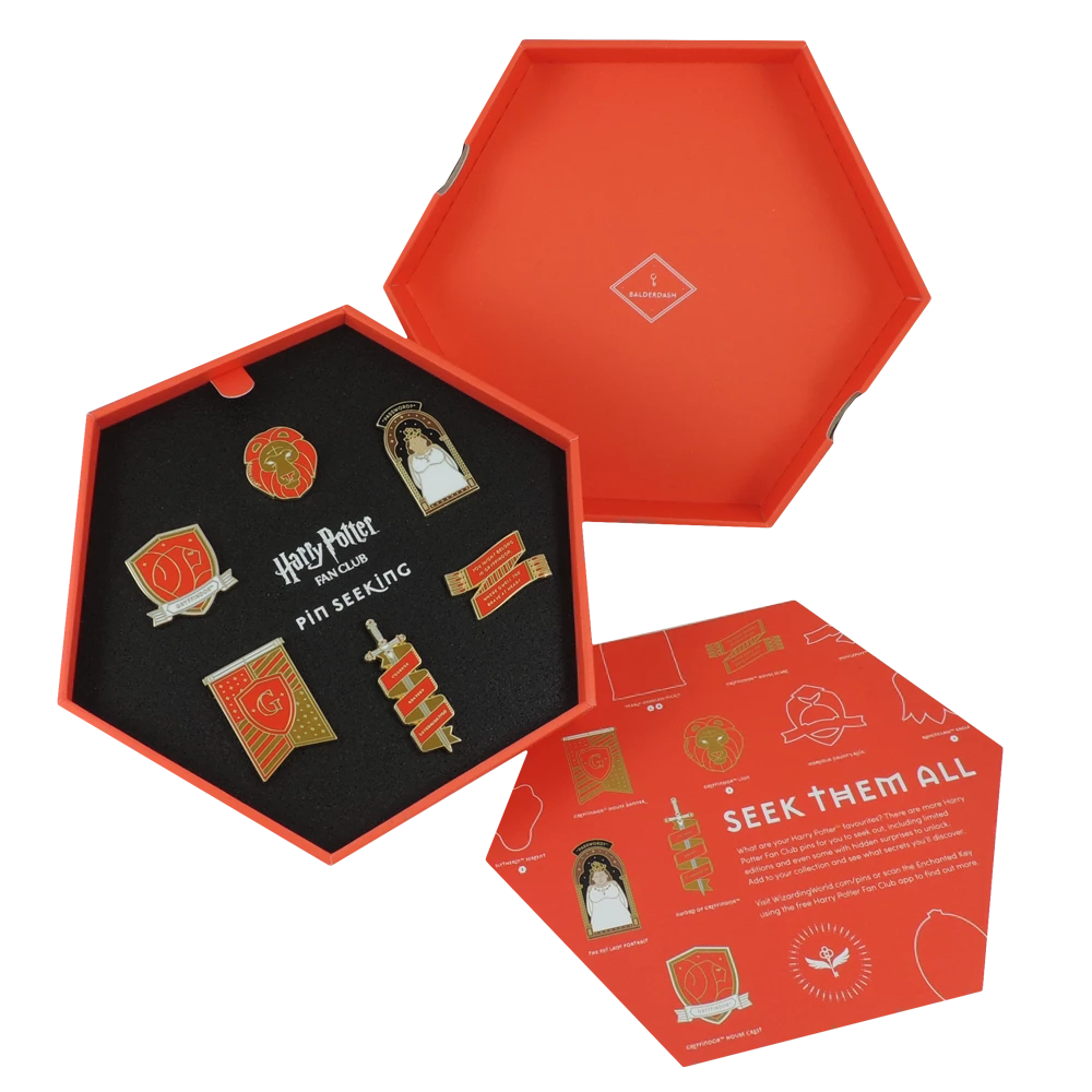 Warner Bros First Edition Gryffindor Enamel Pin Set 4 Warner Bros First Edition Gryffindor Enamel Pin Set