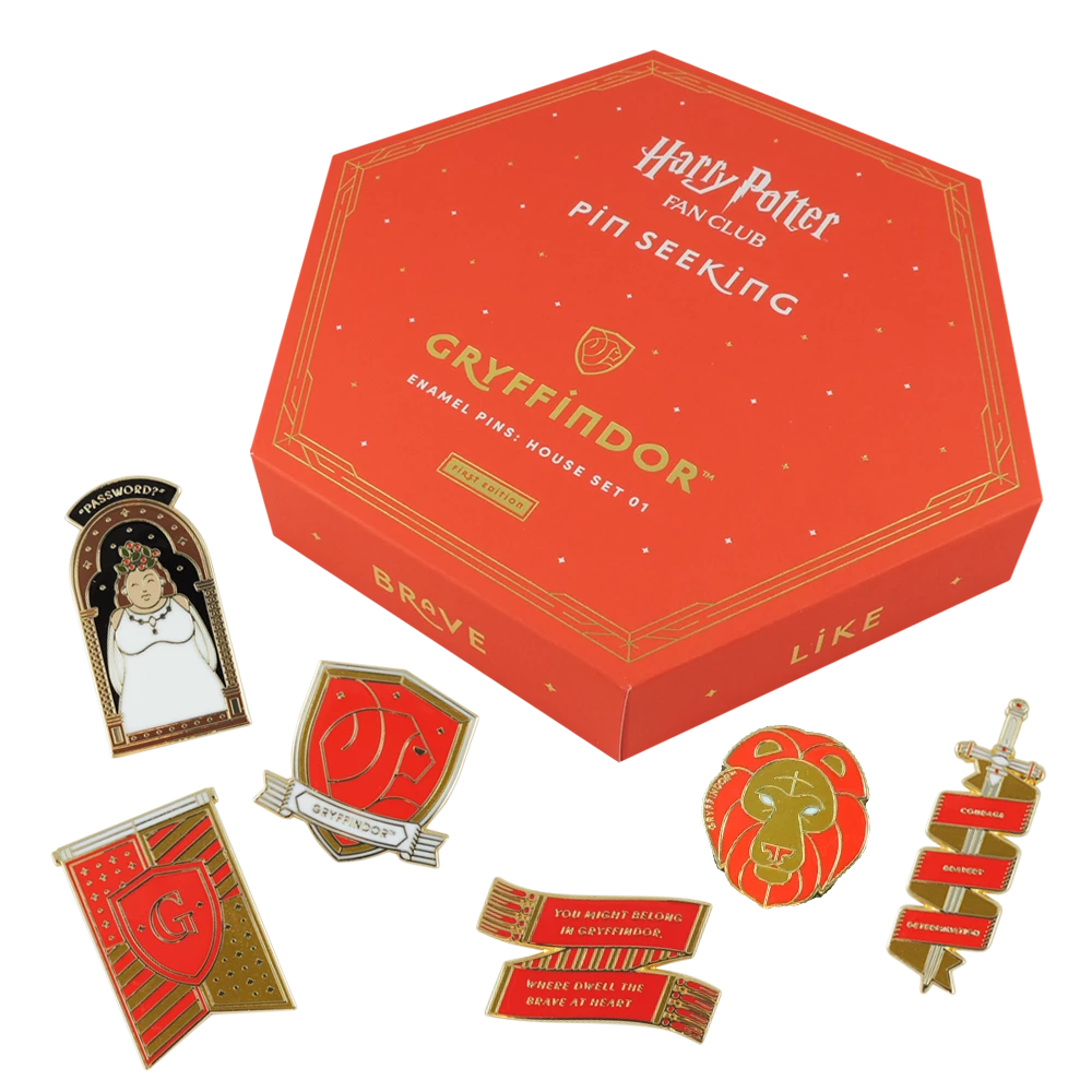 Warner Bros First Edition Gryffindor Enamel Pin Set 3 Warner Bros First Edition Gryffindor Enamel Pin Set