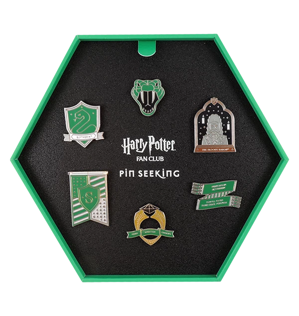 Warner Bros Best Sellers Second Edition Slytherin Enamel Pins Set 4 Warner Bros Best Sellers Second Edition Slytherin Enamel Pins Set
