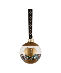 Warner Bros Glass Hogwarts Bead Bauble