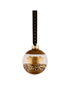 Warner Bros Glass Hufflepuff Bead Bauble