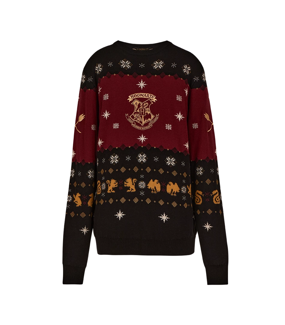 Warner Bros Hogwarts Knitted Christmas Jumper 3 Warner Bros Hogwarts Knitted Christmas Jumper