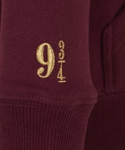 Warner Bros Best Sellers Platform 9 3/4 Kids Zip Hoodie - Burgundy 8 Warner Bros Best Sellers Platform 9 3/4 Kids Zip Hoodie - Burgundy