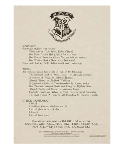 Warner Bros Best Sellers Personalised Hogwarts Acceptance Letter