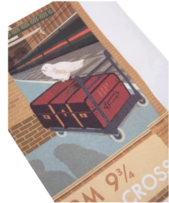 Warner Bros MinaLima Platform 9 3/4 Print Tea-Towel Platform 9¾