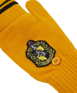 Warner Bros Hufflepuff Knitted Mitten Capped Gloves 7 Warner Bros Hufflepuff Knitted Mitten Capped Gloves