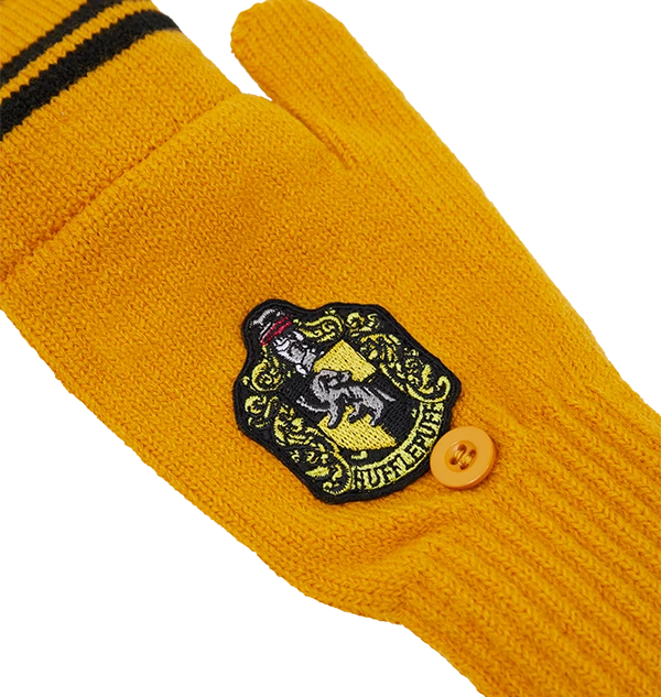 Warner Bros Hufflepuff Knitted Mitten Capped Gloves 5 Warner Bros Hufflepuff Knitted Mitten Capped Gloves
