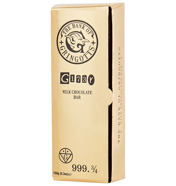 Warner Bros Milk Chocolate Gringotts Gold Bar 3 Warner Bros Milk Chocolate Gringotts Gold Bar