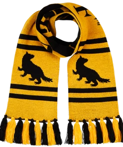 Warner Bros Best Sellers Hufflepuff Reversible Knit Scarf