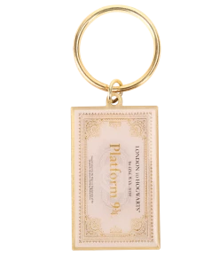 Warner Bros Hogwarts Express Ticket Keyring Platform 9¾