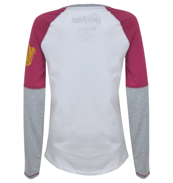 Warner Bros Gryffindor Ladies Raglan Shirt 4 Warner Bros Gryffindor Ladies Raglan Shirt