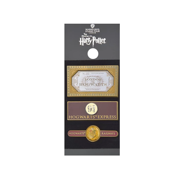 Warner Bros Platform 9¾ Hogwarts Railways Pin Set 3 Warner Bros Platform 9¾ Hogwarts Railways Pin Set